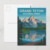 Grand Teton Nationalpark Landschaftsbild Postkarte (Vorne/Hinten)
