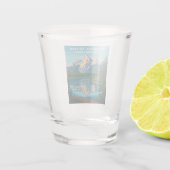 Grand Teton Nationalpark Landschaftsbild Schnapsglas (Rückseite)