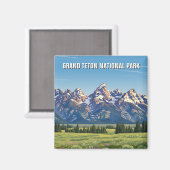 Grand Teton Nationalpark Magnet (Vorderseite/Rückseite)