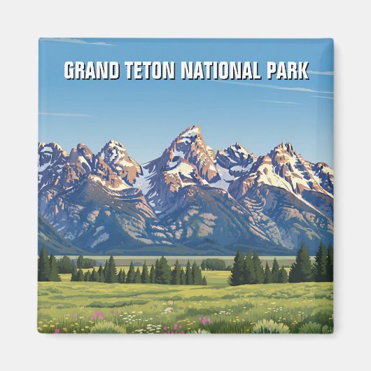 Grand Teton Nationalpark Magnet (Vorne)