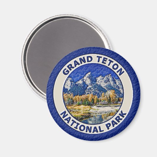 Grand Teton Nationalpark Magnet (Vorderseite/Rückseite)