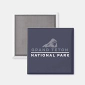 Grand Teton Nationalpark Magnet (Vorderseite/Rückseite)