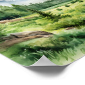 Grand Teton Nationalpark Malerei Druck Poster (Ecke)