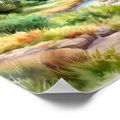 Grand Teton Nationalpark Malerei Poster (Ecke)