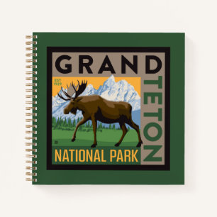 Grand Teton Nationalpark Moose Notizblock