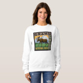 Grand Teton Nationalpark Moose Sweatshirt (Vorne ganz)