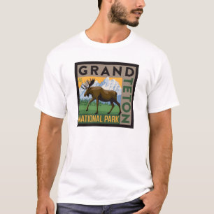 Grand Teton Nationalpark Moose T-Shirt