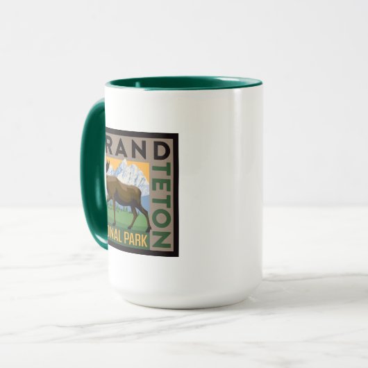 Grand Teton Nationalpark Moose Tasse (Vorderseite Links)