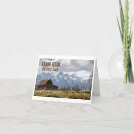 Grand Teton Nationalpark Note Card Dankeskarte