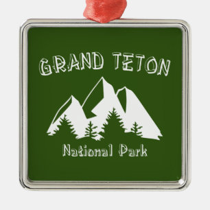 Grand Teton Nationalpark Ornament Aus Metall