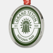 Grand Teton Nationalpark Ornament Aus Metall (Links)