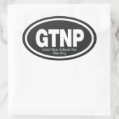 Grand Teton Nationalpark Ovaler Aufkleber (Tasche)