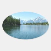 Grand Teton Nationalpark Ovaler Aufkleber (Vorderseite)