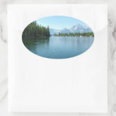 Grand Teton Nationalpark Ovaler Aufkleber (Tasche)