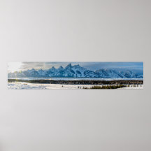 Grand Teton Nationalpark Panorama Poster