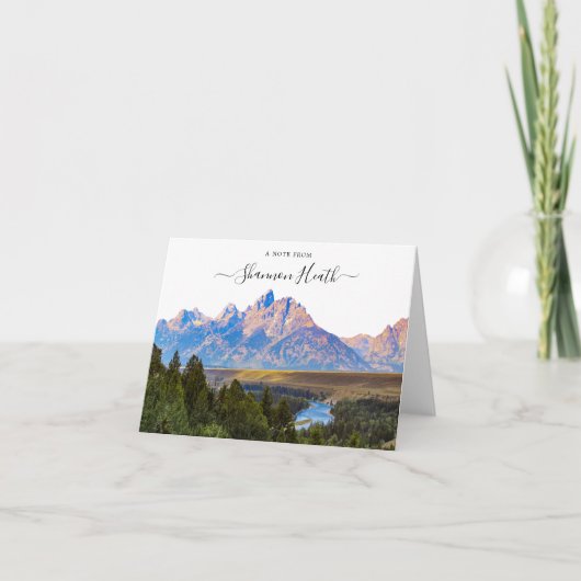 Grand Teton Nationalpark Personalisierte Karte (Vorderseite)