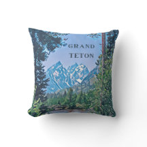Grand Teton Nationalpark Pillow