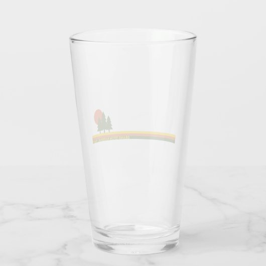 Grand Teton Nationalpark Pine Trees Glas (Rückseite)