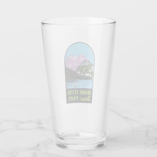 Grand Teton Nationalpark - Pint Glass Glas (Rückseite)