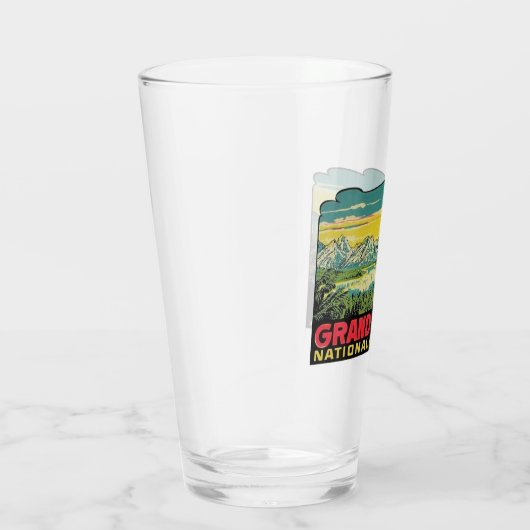 Grand Teton Nationalpark - Pint Glass Glas (Rechts)