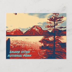 Grand Teton Nationalpark Postcard Postkarte