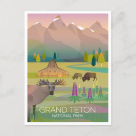 Grand Teton Nationalpark Postcard Postkarte