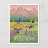 Grand Teton Nationalpark Postcard Postkarte (Vorderseite)