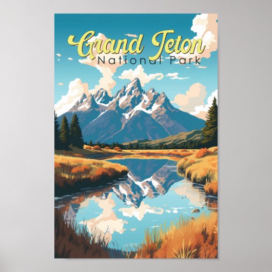 Grand Teton Nationalpark Poster (Vorne)