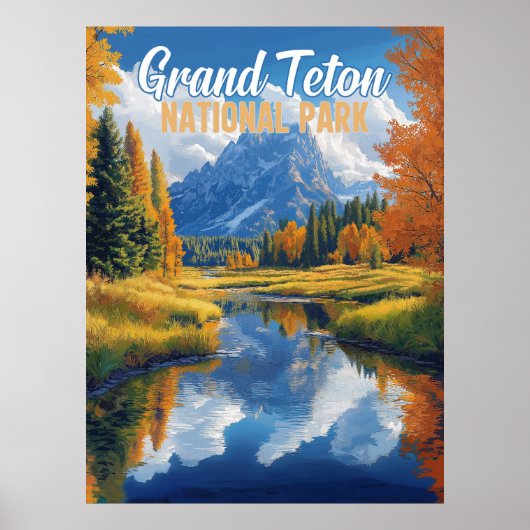 Grand Teton Nationalpark Poster (Vorne)