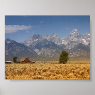 Grand Teton Nationalpark Poster