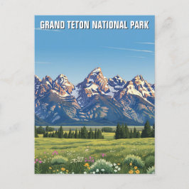 Grand Teton Nationalpark Postkarte
