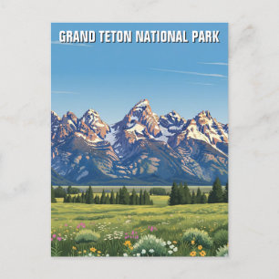Grand Teton Nationalpark Postkarte