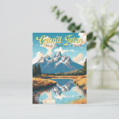 Grand Teton Nationalpark Postkarte (Stehend Vorderseite)