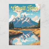 Grand Teton Nationalpark Postkarte (Vorderseite)