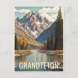 GRAND-TETON-NATIONALPARK POSTKARTE