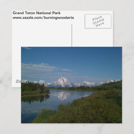 Grand Teton Nationalpark Postkarte (Vorne/Hinten)