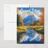 Grand Teton Nationalpark Postkarte (Vorne/Hinten)