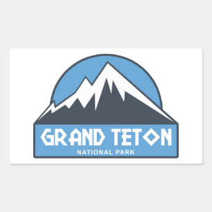 Grand Teton Nationalpark Rechteckiger Aufkleber