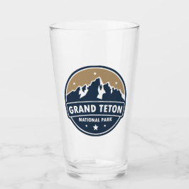 Grand Teton Nationalpark Runde Emblem Glas