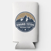 Grand Teton Nationalpark Runde Emblem Selters Dosenkühler (Rückseite)