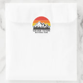 Grand Teton Nationalpark Runder Aufkleber (Tasche)
