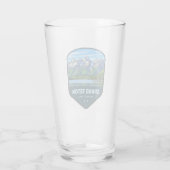 Grand-Teton-Nationalpark-Schild Glas (Rückseite)