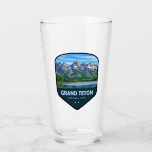 Grand-Teton-Nationalpark-Schild Glas