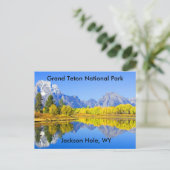 Grand Teton Nationalpark Serie 1 Postkarte (Stehend Vorderseite)