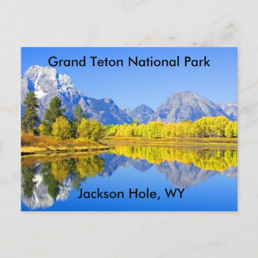Grand Teton Nationalpark Serie 1 Postkarte (Vorderseite)