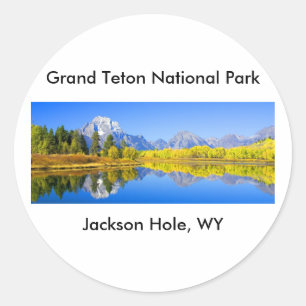 Grand Teton Nationalpark Serie 1 Runder Aufkleber