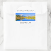 Grand Teton Nationalpark Serie 1 Runder Aufkleber (Tasche)