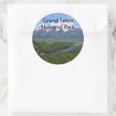 Grand Teton Nationalpark Serie 8 Runder Aufkleber (Tasche)