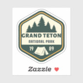 Grand Teton Nationalpark Sticker (Blatt)