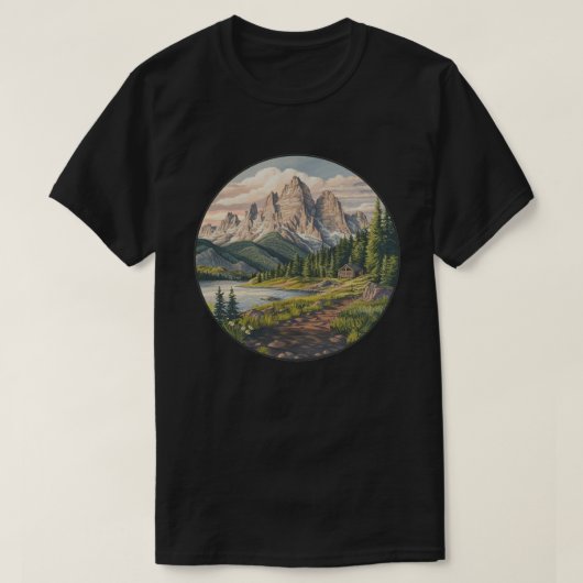 Grand Teton Nationalpark T-Shirt (Design vorne)